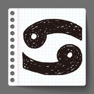 cancer Constellation doodle N3