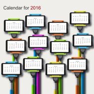 Vector calendar for 2016 year N4