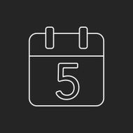 calendar line icon N16