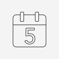 calendar line icon N18