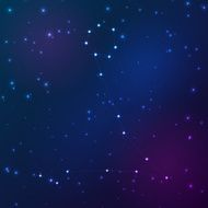 Pisces vector Zodiac sign bright stars in cosmos