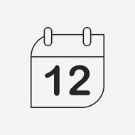 calendar line icon N22