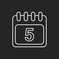 calendar line icon N23