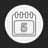 calendar line icon N24