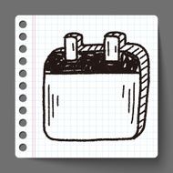 Monthly calendar doodle drawing N12