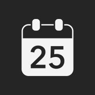 Christmas calendar icon N10
