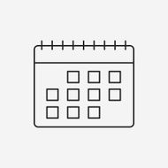 calendar line icon N27