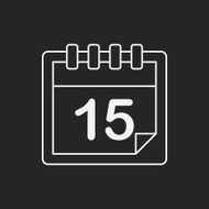 calendar line icon N33