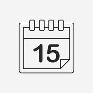calendar line icon N35