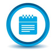 Blue calendar icon