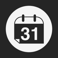 Halloween calendar icon N6