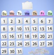 Calendar N122