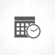 calendar &amp; clock icon N4