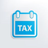 Tax design on white background clean vector N2