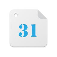 Calendar date sign 31 day month N4