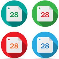 Calendar date 28 day month