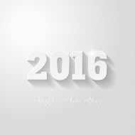 Happy new year 2016 creative greeting card N2