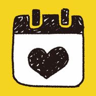 love calendar doodle N3