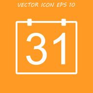 Calendar icon vector illustration Flat design style N3