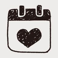 love calendar doodle N4
