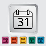 Calendar with padlock N2