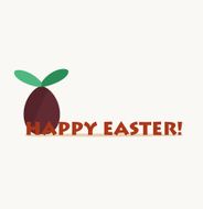 Happy easter cards with egg Vector illustration N2