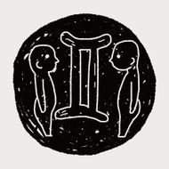 Gemini Constellation doodle N13