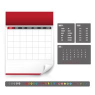 Blank Calendar for planning template
