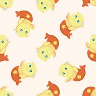 Constellation Capricorn seamless pattern