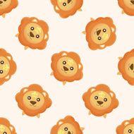 Constellation Leo seamless pattern