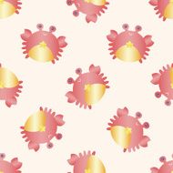 Constellation Cancer seamless pattern