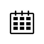 Small calendar symbol icon vector illustration eps10 on white ba