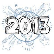 New Year 2013 pop sketch