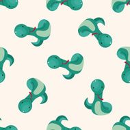 Chinese Zodiac snake cartoon seamless pattern background