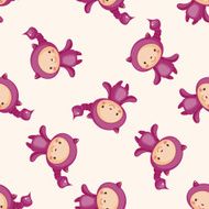 Constellation Scorpio cartoon seamless pattern background