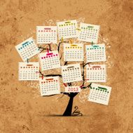 Calendar tree 2013 for your design