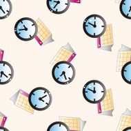 Computer-related desktop icon cartoon seamless pattern background N2