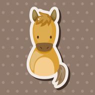 Chinese Zodiac horse theme elements N3