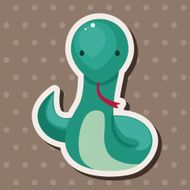 Chinese Zodiac snake theme elements N4