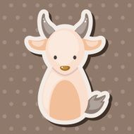 Chinese Zodiac goat theme elements N4