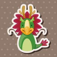 Chinese Zodiac dragon theme elements N4