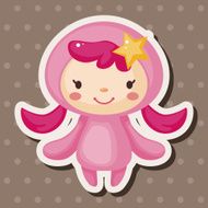 Constellation Virgo theme elements N6