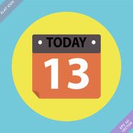 Calendar Icon - vector illustration Flat design N10