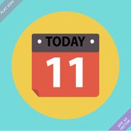 Calendar Icon - vector illustration Flat design N11