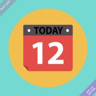 Calendar Icon - vector illustration Flat design N12