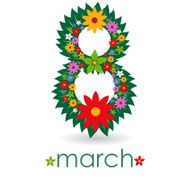 8th March Women&#039;s day illustration