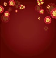 vector of abstract Flower for Chinese new year background