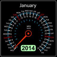 Calendar for 2014 year January