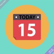 Calendar Icon - vector illustration Flat design N13