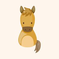 Chinese Zodiac horse theme elements N4